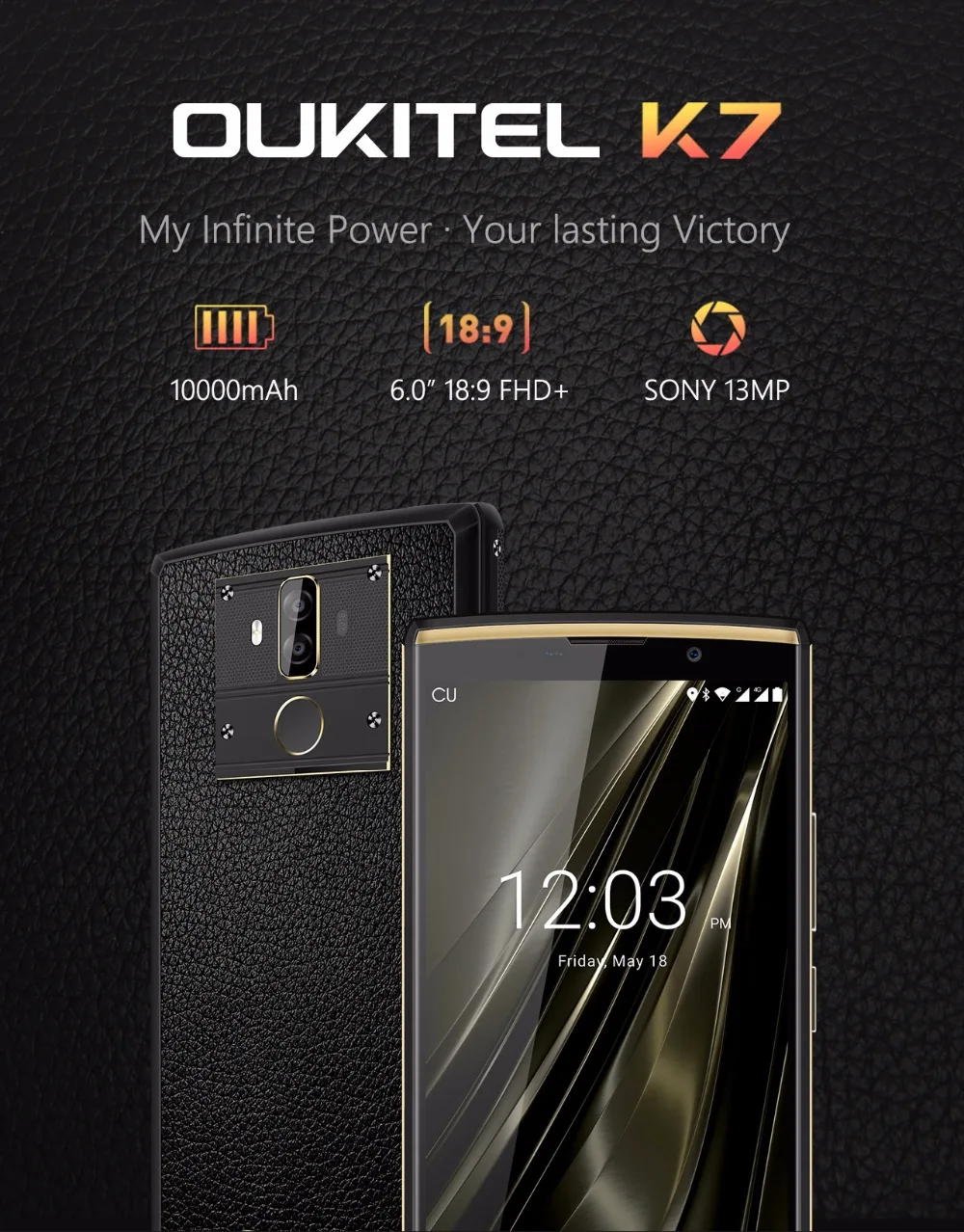 Oukitel K7 4G ram 64G rom 6," FHD экран мобильный телефон 10000mAh MTK6750T Восьмиядерный Android 8,1 смартфон 4G LTE мобильный телефон