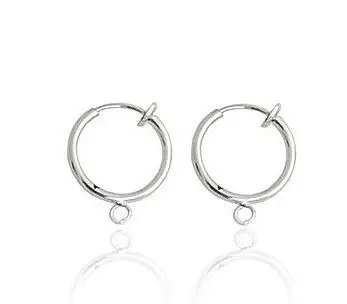 Бесплатная доставка 10 шт серебряные пластины НЕ ПИРСИНГ клип на весенние серьги