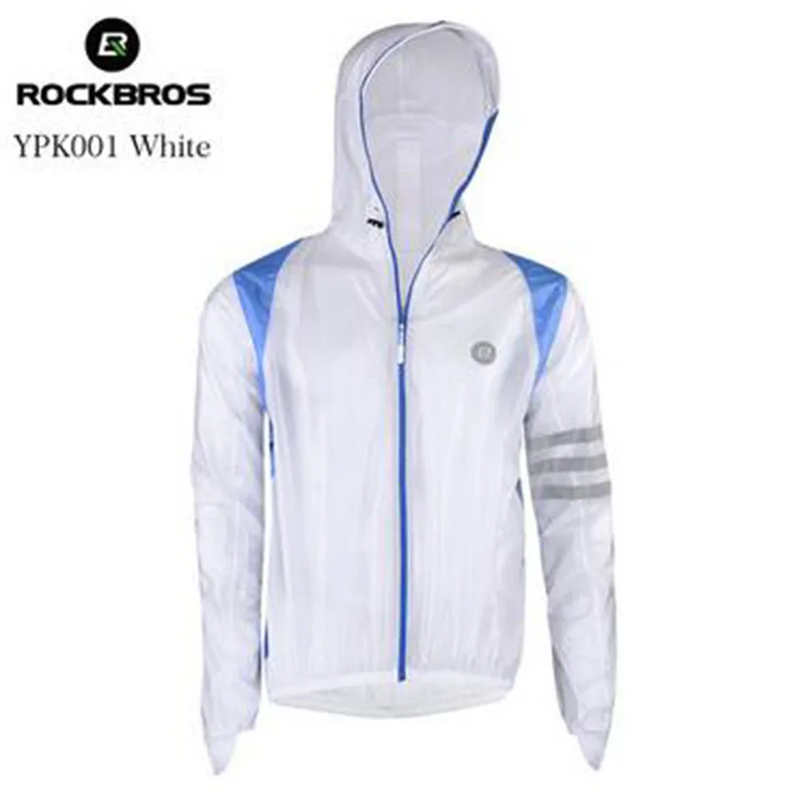 YPK001 white jacet Мужская велосипедная водонепроницаемая куртка для мотокросса, велосипед, дождевик с капюшоном, комплект, дышащий, анти-пот, велосипед, джерси, одежда - Цвет: YPK001 white jacet