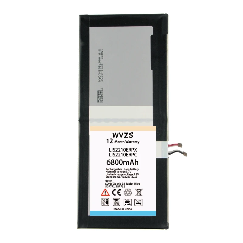 Wvzs 6800 мАч литий-полимерный аккумулятор Батарея LIS2210ERPX LIS2210ERPC ноутбук для sony Xperia Z4