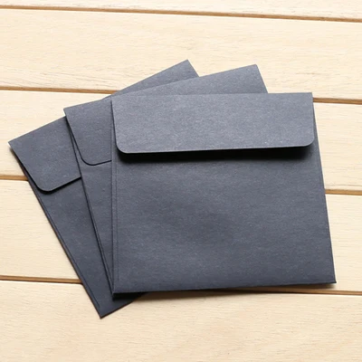 100PCS/lot Kraft Envelopes Square envelope card bank membership Wedding Party Invitation Card | Дом и сад