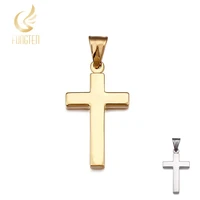 cruz pendant for women men polished stainless steel waterproof simple shiny pendant never fade