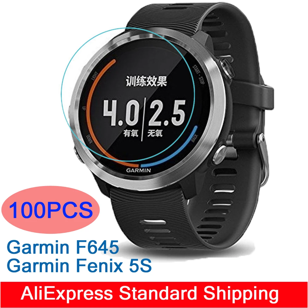 100 шт./лот для Garmin Forerunner 645/Fenix 5S защита экрана из закаленного стекла круглая пленка
