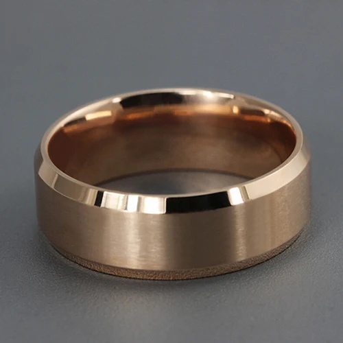 Кольцо из титановой стали 8 мм 85 мл|ring wedding|polished ringtitanium steel |