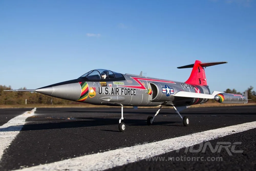 Электрический радиоуправляемый самолет F104 F-104 70 мм edf реактивный самолет