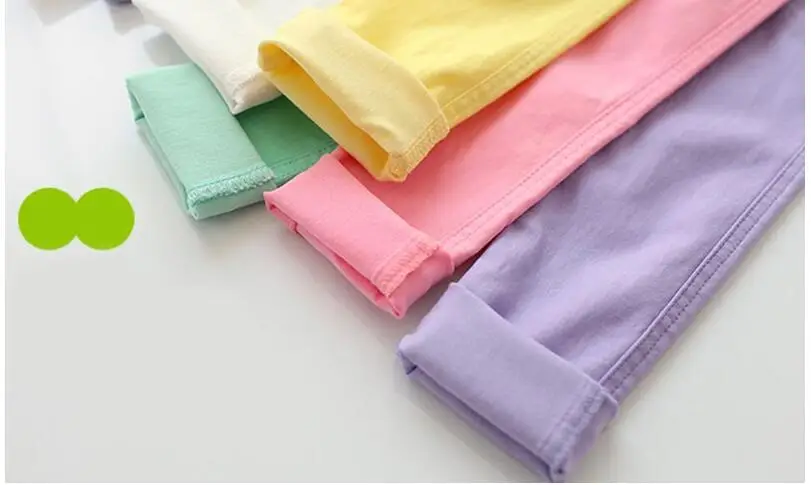 High Quality Spring Summer Fashion Children Pants Candy Color Pencil Girls Kids Trousers 8 color can choose Free Shipping | Детская