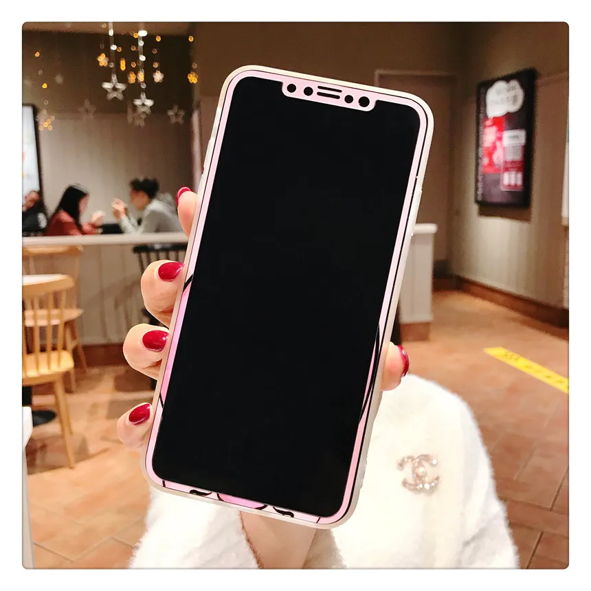 Для iPhone XS max XR X чехол Винни+ пленка для экрана из закаленного стекла и поросенок раковины чехол для iPhone 8plus 7 8 7P 6 6S 6SP