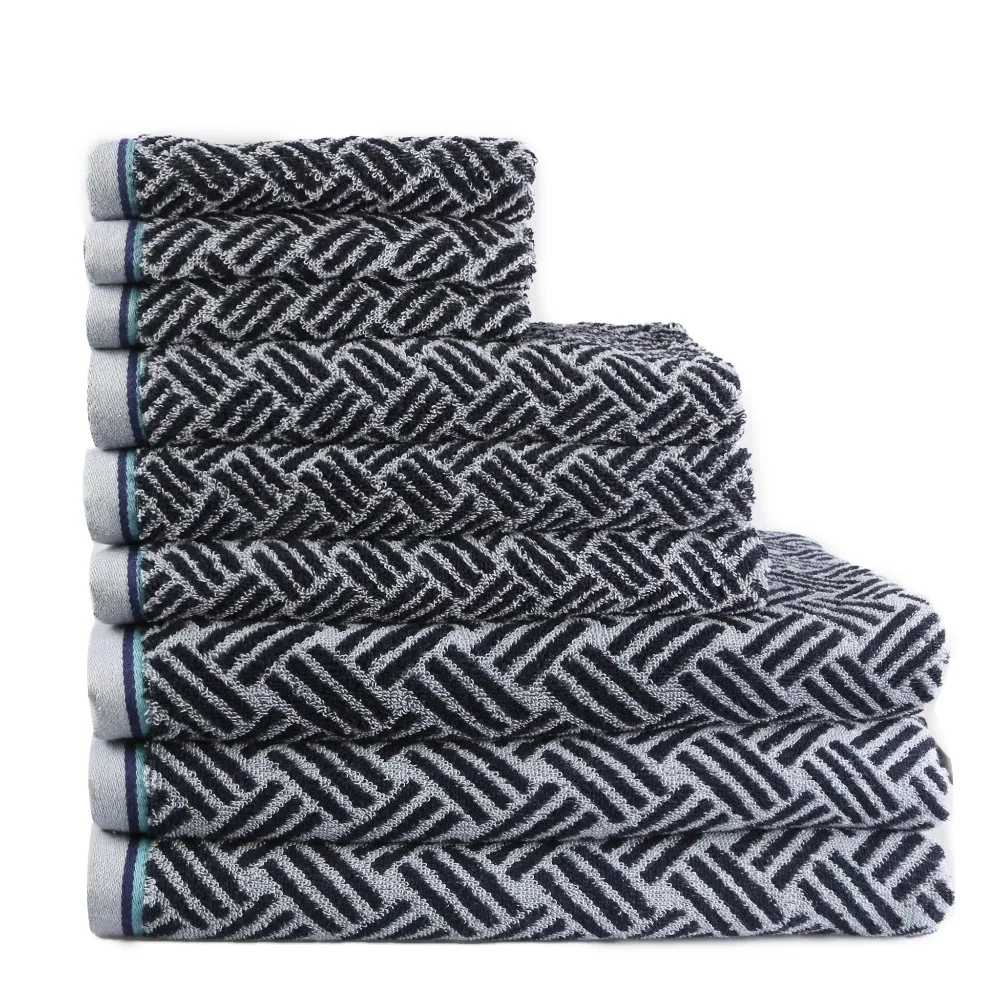 3 шт/много 100% хлопка пряжа полосатой платок лицо cloth+towel+bath полотенце множество(