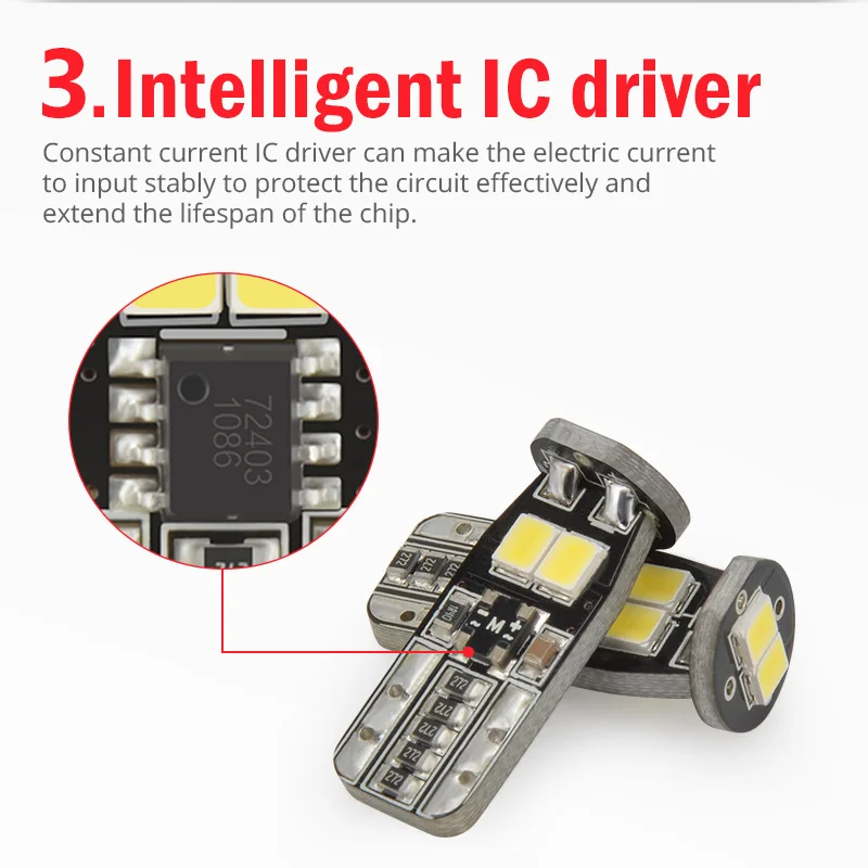 NAO 2x W5W canbus led t10 лампа без ошибок w5w 12 В Автомобильный светодиодный светильник t10 led авто Янтарный 2835 чипов Белый супер яркий 194 автомобилей