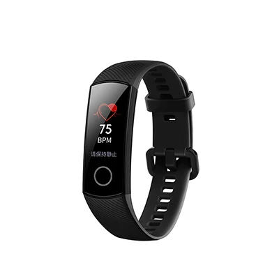Black huawei Honor Band 4, фитнес-трекер, 5 АТМ, водонепроницаемые Смарт-часы, Band 4, браслет, умные часы для iPhone 11, 7, 8 Plus - Цвет: Black