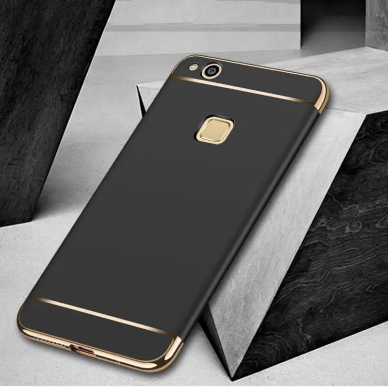 Elivebuy Slim Thin Fit Hard Case with Screen Protection Non Slip Matte Surface Grip Moblie Phone Cover for Huawei P10 Lite |