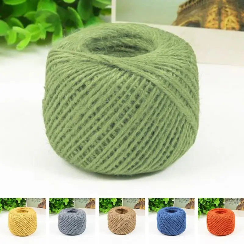 Шпагат веревка 50 м Мешковина из натурального волокна джутовый шпагат вереница