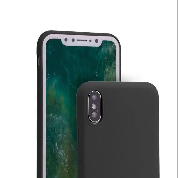 360 Original Candy Color TPU Silicone Case For iphone X 8 7 6 6S 5 5S SE Plus Coque XR XS Frosted Matte Simple Cover |