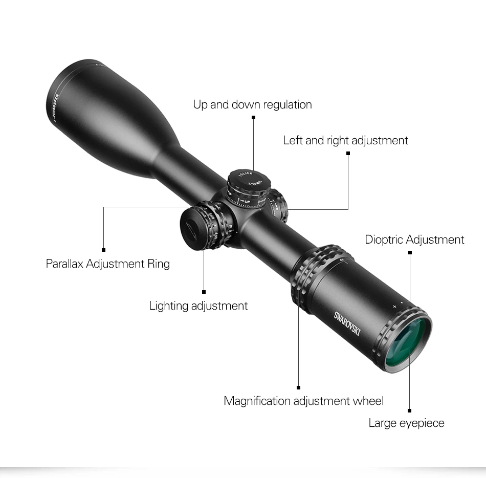 Имитация Swarovskl 4-20x56 SFIR RifleScopes Mil Dot glass F40-1 прицелы для охотничьей винтовки Сделано в Китае