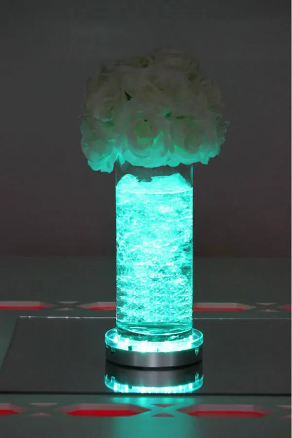 Wireless remote controlled Wedding Led Centerpiece LED Light Base Candle Lamp Floralytes Floral Party Decoration | Дом и сад