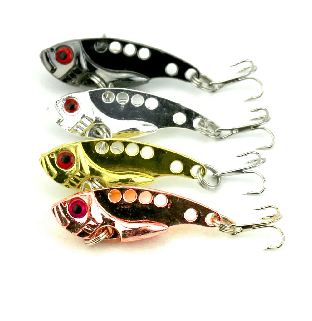 

HENGJIA 4CM 7G 60pcs VIB Metal Fishing Lures Blade squid Hard wobble pike bass fishing baits isca de pesca fishing tackles