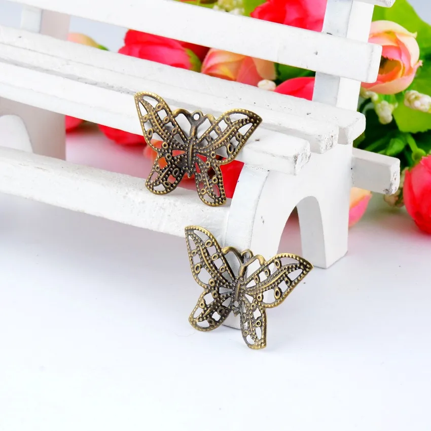 Бесплатная доставка Розничная торговля 20 с бронзовой филигранью под старину