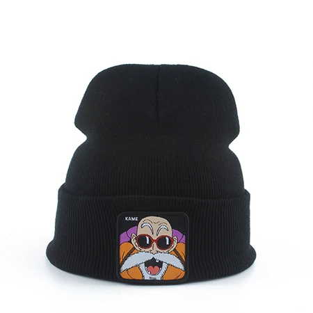 Черный Каме Драконий жемчуг, повседневные шапочки для мужчин и женщин, модная зимняя вязаная шапка Skullies, одноцветная шапка в стиле хип-хоп, шапка унисекс, Лыжная шапка - Цвет: Черный