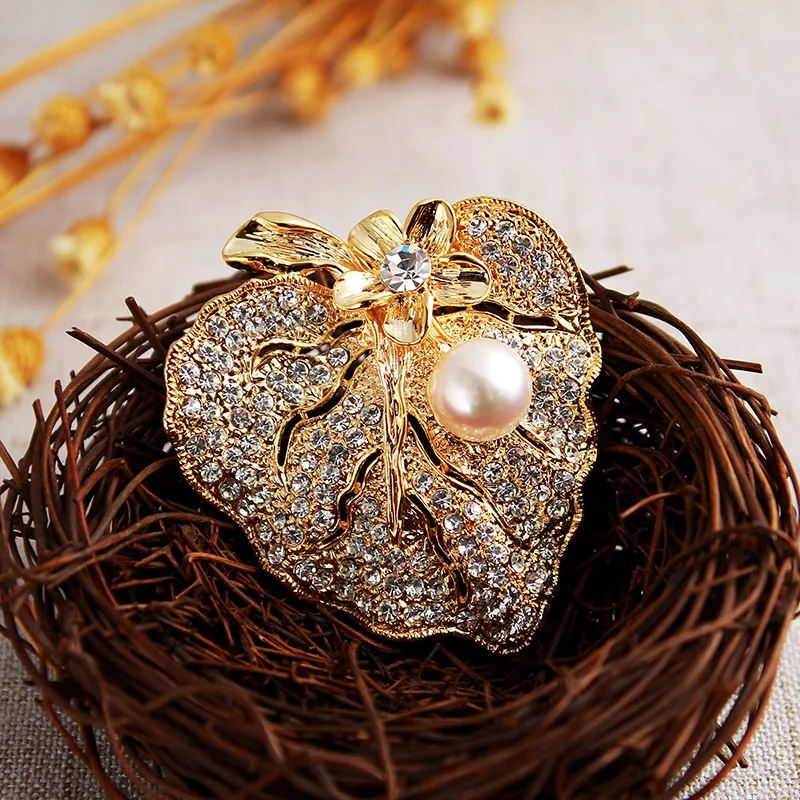 Броши ручной работы подвески двойного назначения из натурального барочного