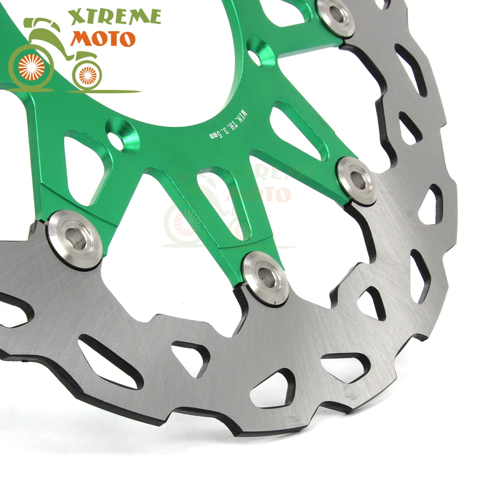 

Green 320MM Front Wavy Floating Brake Disc Rotor For Kawasaki KX125 250 KXF250 450 KLXR450 Enduro Motocross Supermoto Dirt Bike