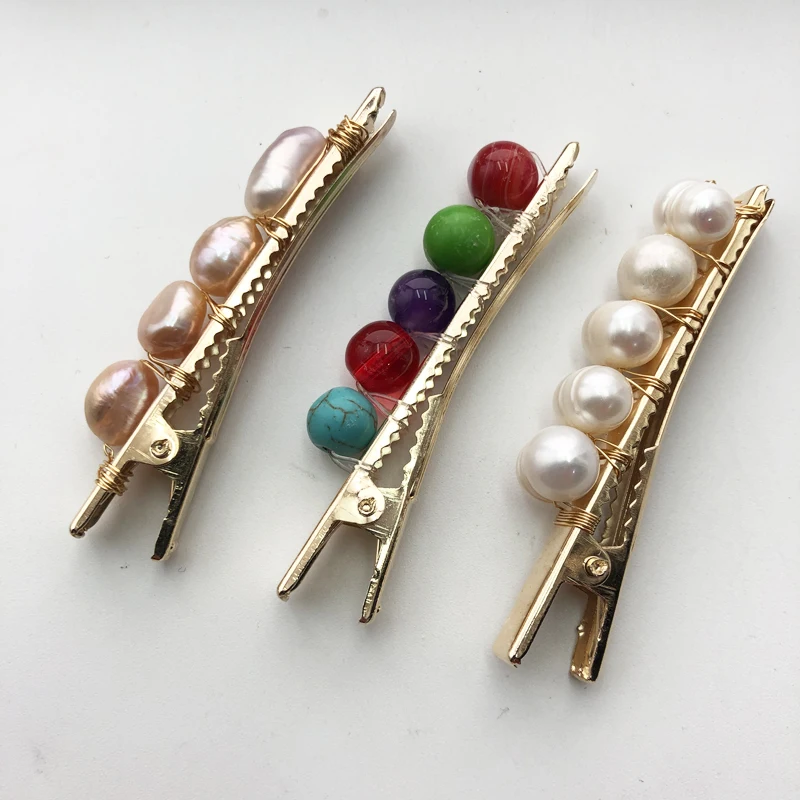 2019 KBJW оригинальные модные элегантные заколки для волос из натурального жемчуга с