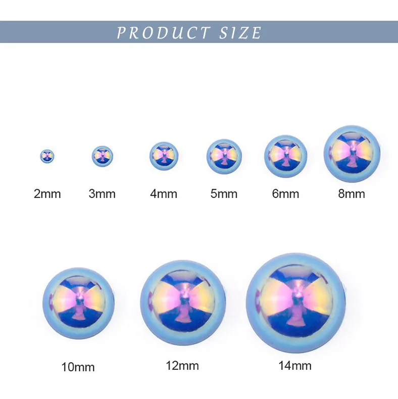 2 мм-12 мм Mix colors AB, полукруглые бусины модные стразы из пластика ABS пластиковые бусины с плоской задней поверхностью для DIY Искусство ювелирных аксессуаров