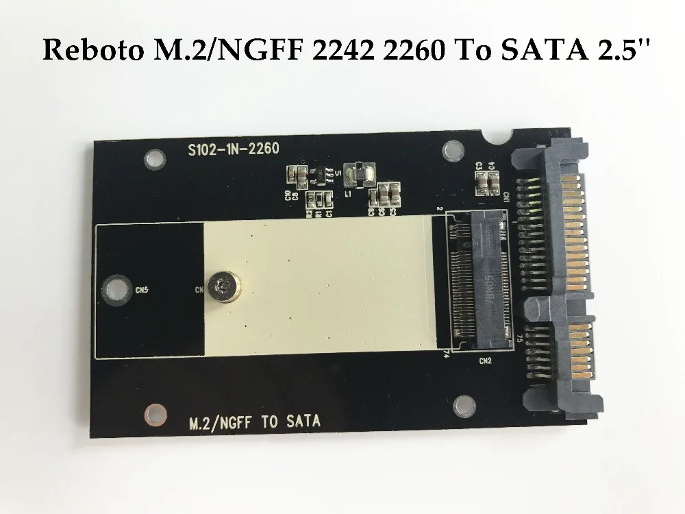 Высококачественный новый преобразователь SSD M.2 NGFF 2242 2260 на SATA 2 5 '' гарантия