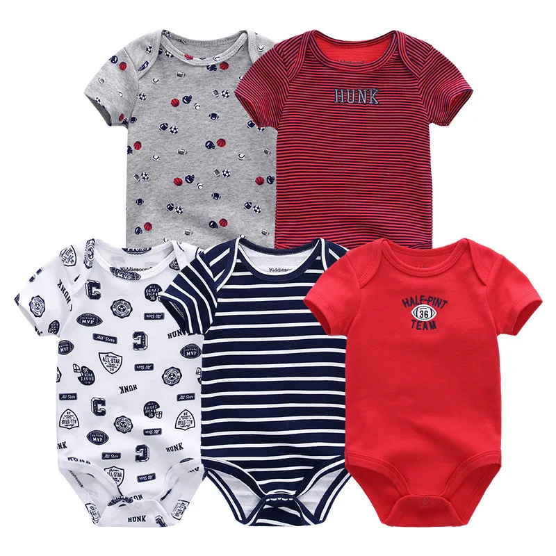 Baby Clothes 5069 Одежда для малышей; 5 шт./лот; комбинезон для маленьких мальчиков и девочек; roupas de bebe; Хлопковые комбинезоны для новорожденных; пижамы; одежда для малышей; детская одежда - Цвет: Baby Clothes 5069