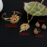 gold habesha bridal wedding jewelry set african ethiopian crystal eritrea zircon jewellery sudan festival accessories gift