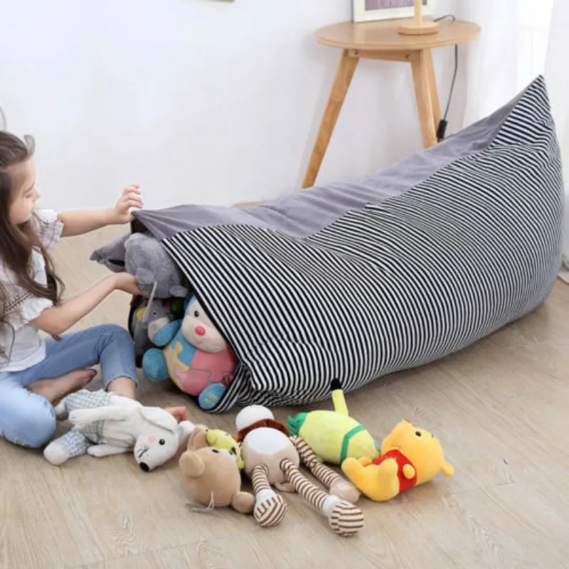Сумка для хранения игрушек XXL сумка мягких животных бобов кресло холщовая