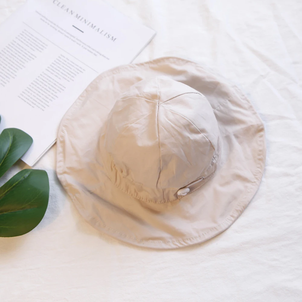 

Fashion Kids Adjustable Cotton Wide Brim Hat Children Summer Outdoor Beach Cap Perfect Accessory Dropshipping