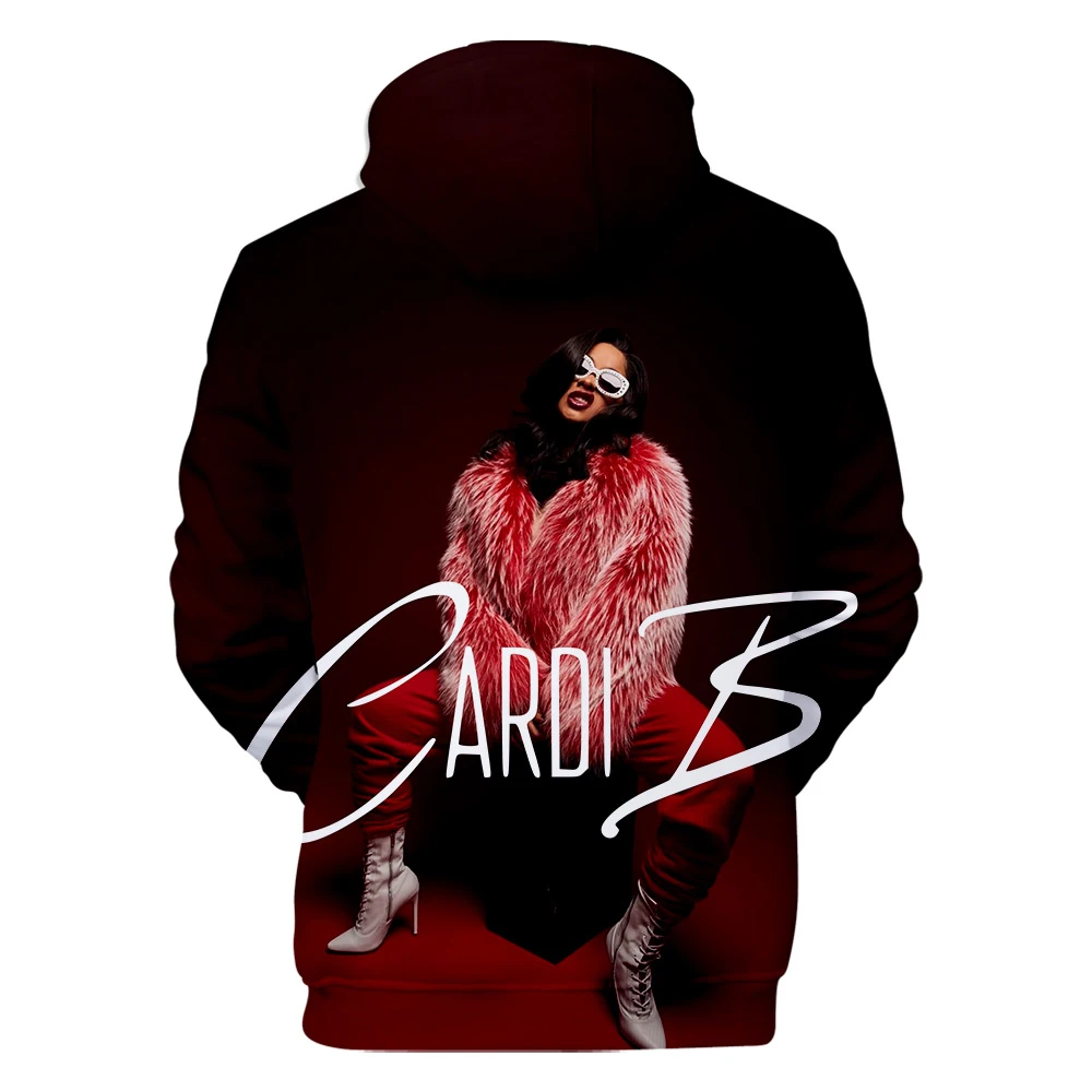 Толстовка rapper Cardi B 3D Толстовка Женская толстовка с принтом утонченность Cardi B Толстовка Мужская Хип-Хоп Harajuku Толстовка XXS-4XL