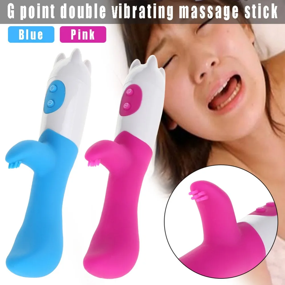Женский G Spot двойной вибратор силиконовый AV Массажная палочка игрушка для
