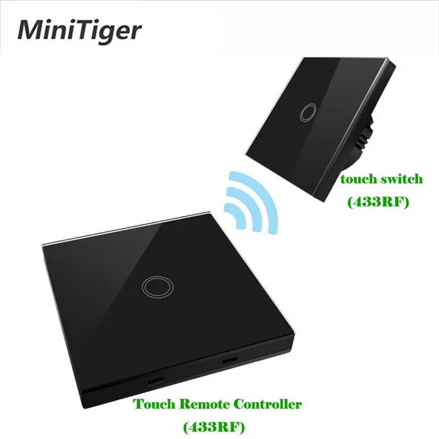 Minitiger 433 МГц беспроводной дистанционный настенный светильник сенсорный