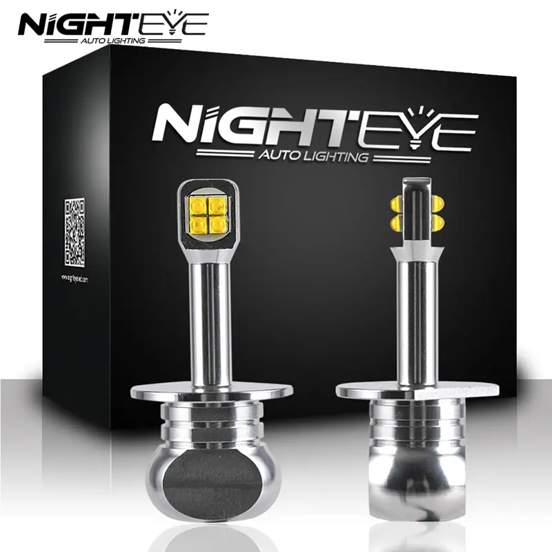 

NIGHTEYE H1 LED Car Fog Light Bulb 6000K Car Auto Fog Light Lamp DRL Bulbs Super Bright Headlight Fog Light Bulb Lamp For Car