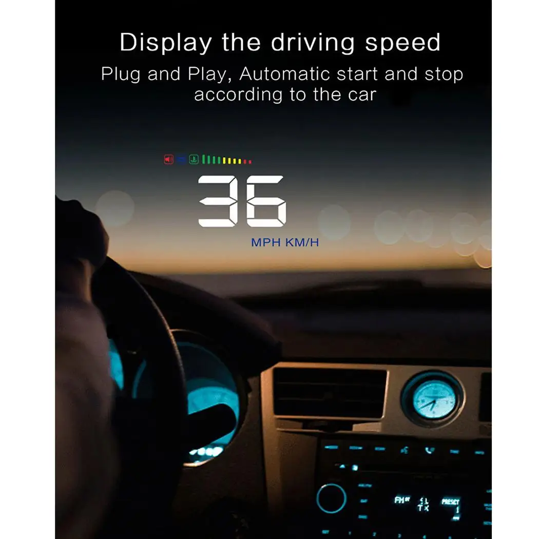 A500 3 5 дюймов OBD HUD Автомобильный дисплей лобовое стекло проектор бортовой