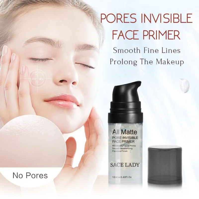 

6/12ml Face Base Primer Makeup Liquid Matte Make Up Fine Lines Oil-control Facial Cream Brighten Foundation Primer Cosmetic
