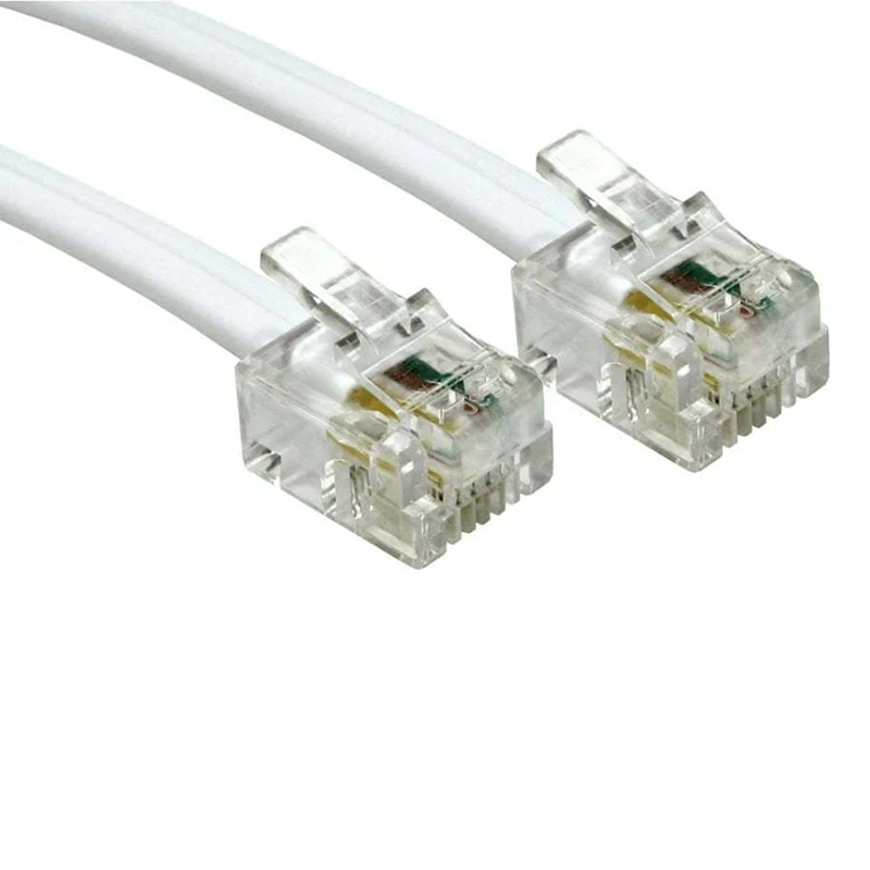 6p4c 5 м длинный RJ11 к белый кабель 4 Pin ADSL DSL маршрутизатор модем для телефона |