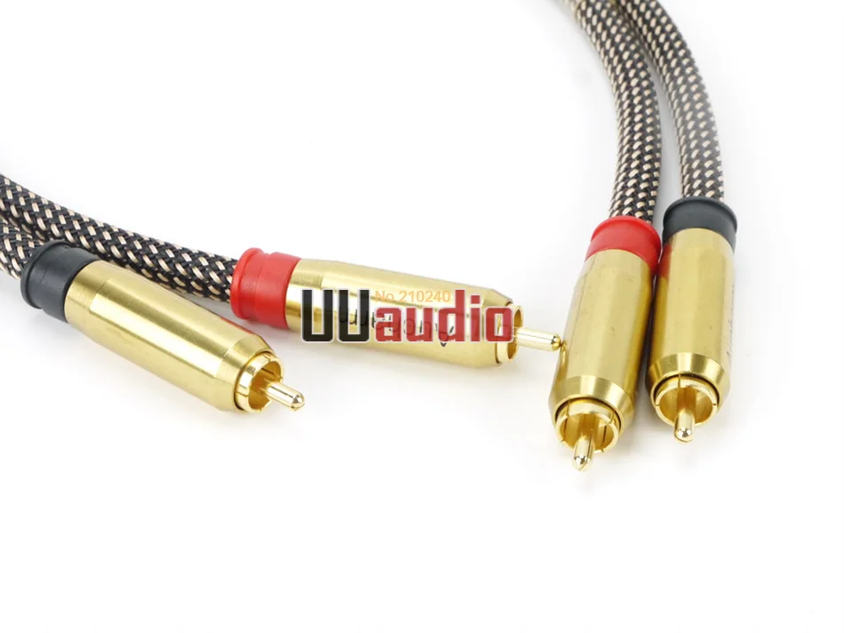 Высококачественный RCA-RCA кабель для самостоятельной сборки 2 шт. пара аудиокабель