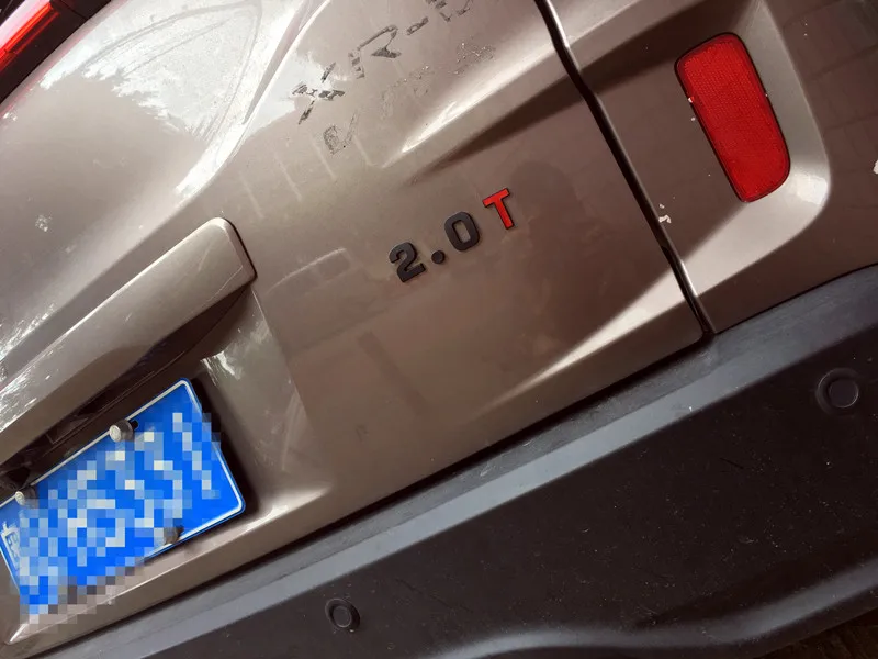 Черные металлические 3D Автомобильные наклейки FLYJ логотип 1 4 5 6 8 2 0 T значок с