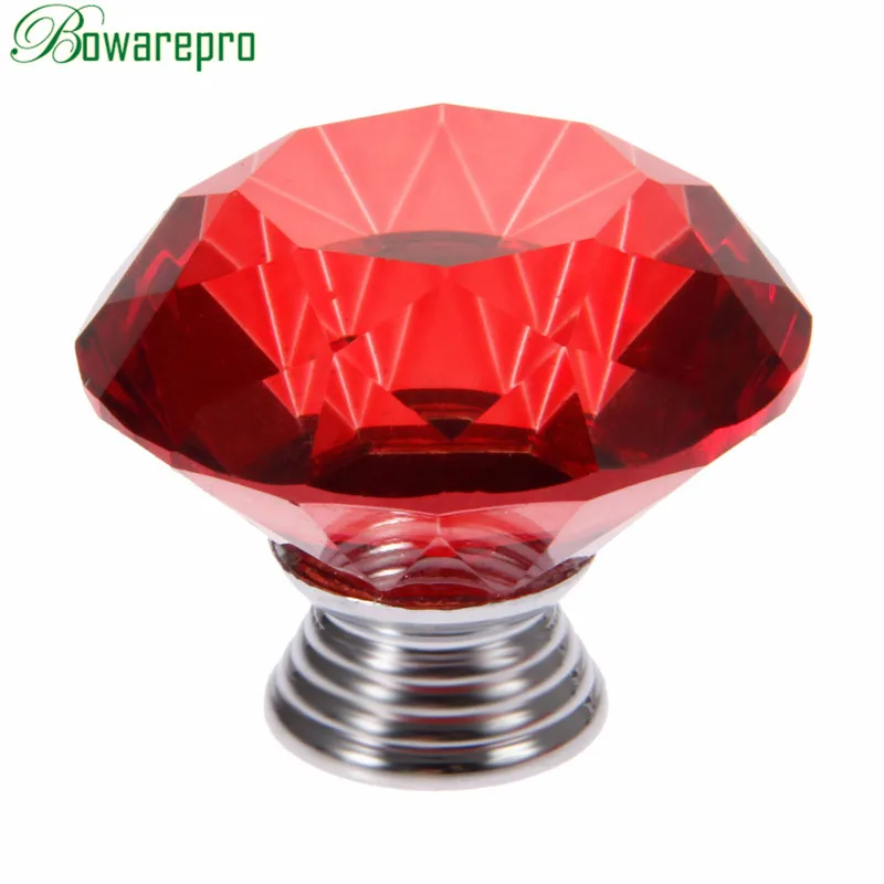 Ручка для двери bowarepro из красного алмаза стекла 22/25/30 мм|glass knobs|crystal glass knobknobs pulls |