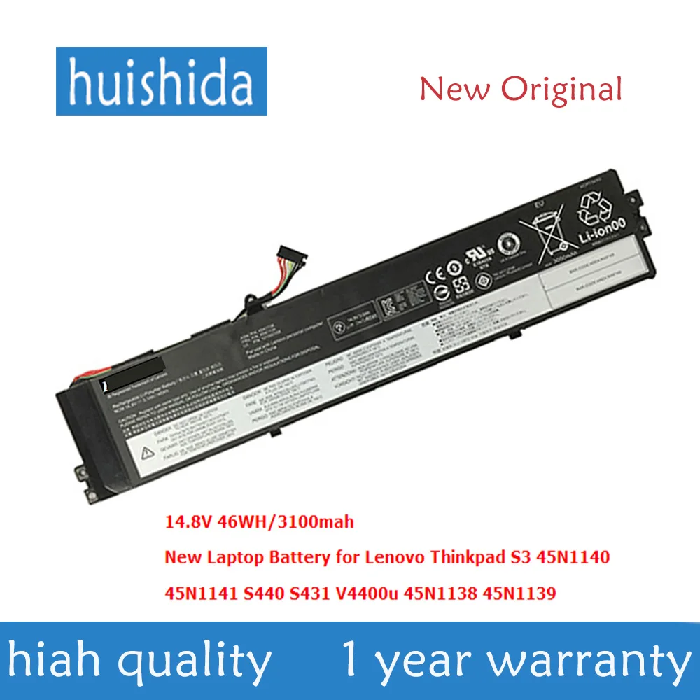 14 8 V 46WH 45N1140/новый оригинальный аккумулятор для ноутбука Lenovo 45N1140 45N1141 ThinkPad S3 S431 V4400u