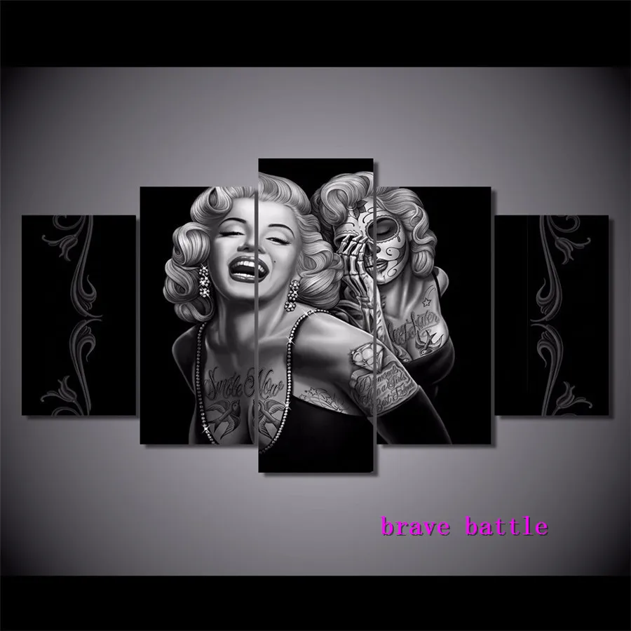 

Улыбка Мэрилин сейчас холст живопись гостиная домашний декор Современная роспись искусство Масляная живопись