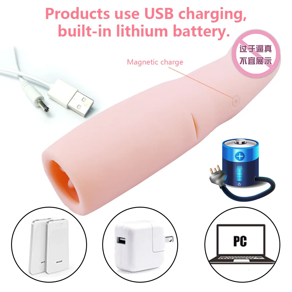 Hands Free Мужской перезаряжаемый мастурбатор с сильной присоской настоящая киска