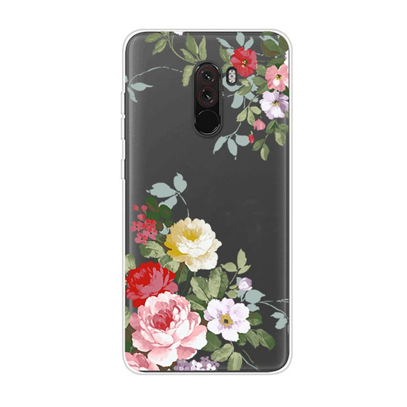 Чехол для Xiaomi mi 5x6x8 A1 A2 Lite F1 цветка TPU чехол телефона 5x 6x 8 Pocophone аксессуары |