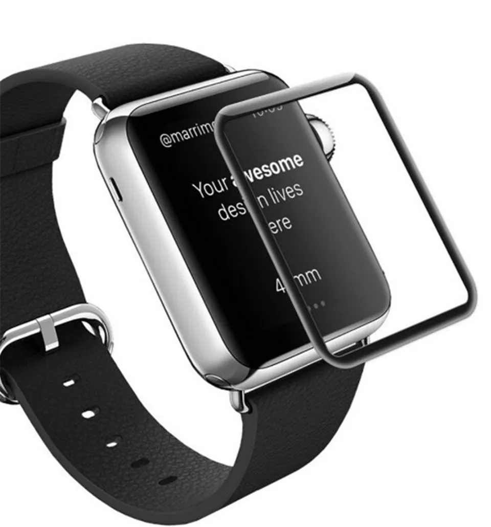 Хохлатая Защитная пленка для Apple Watch 4 40 мм 44 мм 3D изогнутое Защитное стекло для iwatch серии 3/2/1 42 мм 38 мм
