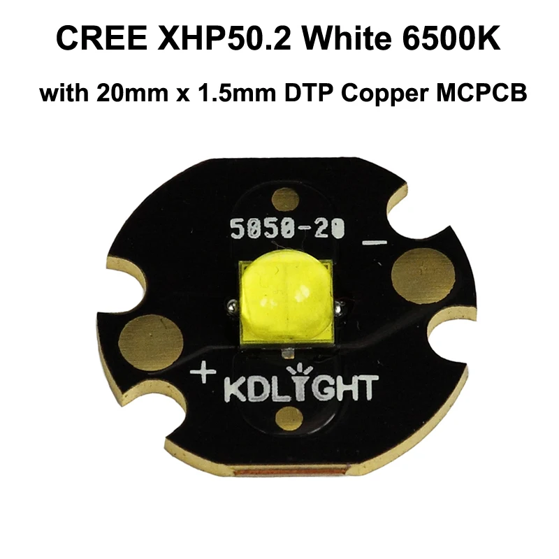 3 в Cree XHP50.2 K2 1A белый 6500K светодиодный эмиттер с 16 мм/20 мм DTP медный MCPCB|Подвесные