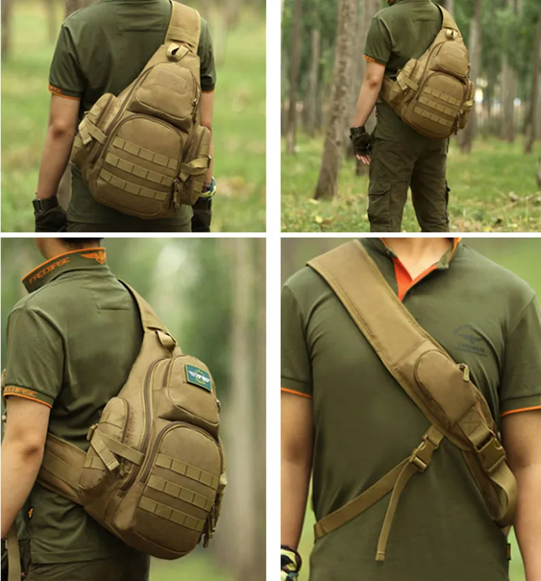 Molle военный слинг сумки кемпинг рюкзаки Molle дорожная сумка ремень одиночный Shouder штурм Спорт на открытом воздухе нейлон компьютер XA575WA