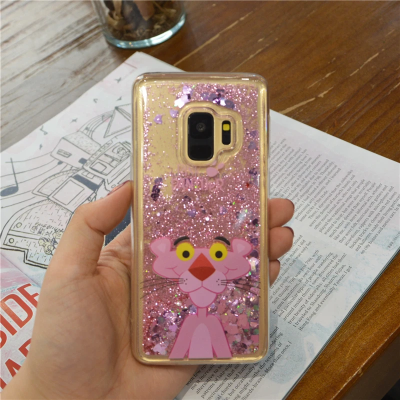 Мультяшные Чехлы для Samsung Galaxy S6 S7 Edge S8 S9 Plus J1 J3 J5 J7 A3 A5 2016 2017 розовые леопардовые