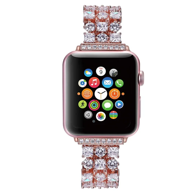 Браслет для наручных часов Apple Watch 4 44 мм 40 мм длина браслета серии 4, версия 1, 2, 3, ремешок для девочек; мини-юбка для наручных часов iWatch 38 мм Нержавеющая сталь ремни для ремешок для часов аpple 42 мм